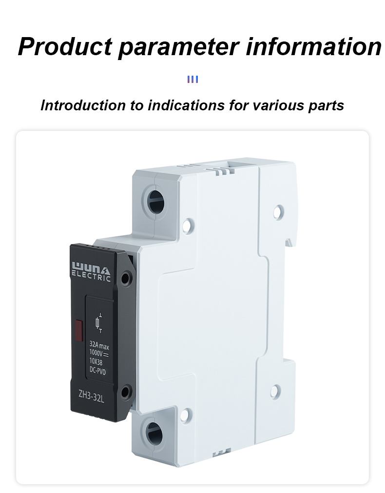 Držiak poistky ZH32L DC 1000V